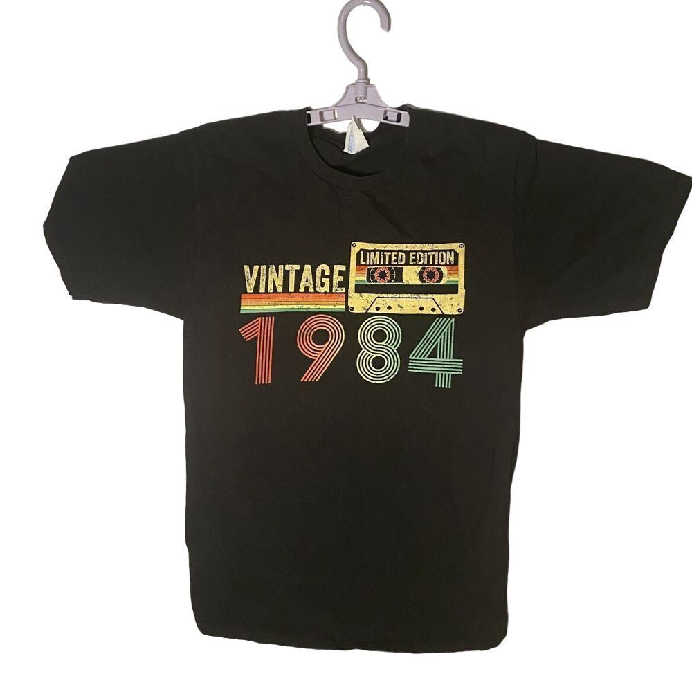 Vintage Port & Company T-Shirt Mens Small Black Cotton Limited Edition Crew Neck